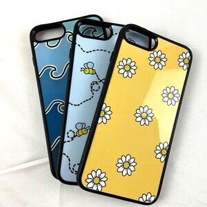 iPhone 7 Plus Lot of 3 Cell Phone Cases Daisey Bee Wave